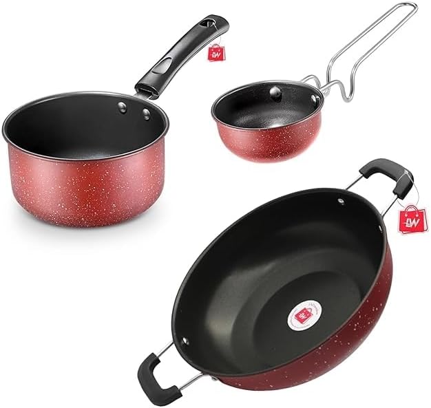 Nonstick Cookware Set (Kadhai Combo Set)