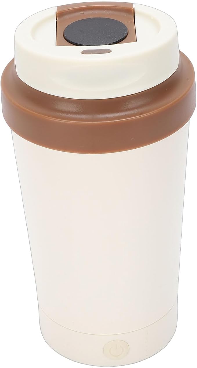Zerodis Electric Mixing Mug Double Layer 316 Stainless Steel Self Stirring Coffee Mug with Lid Ideal for Travel and Office Use