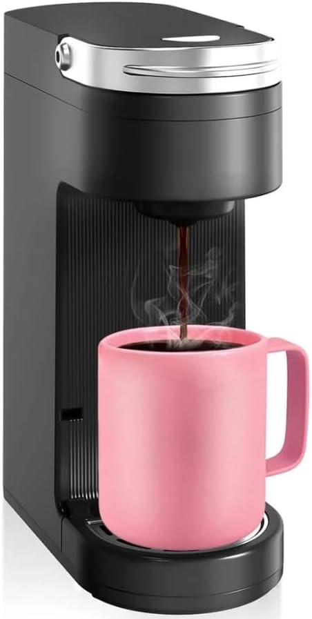 Richgv 2-in-1 Slim Single Serve Coffee Brewer Capsule Coffee Maker