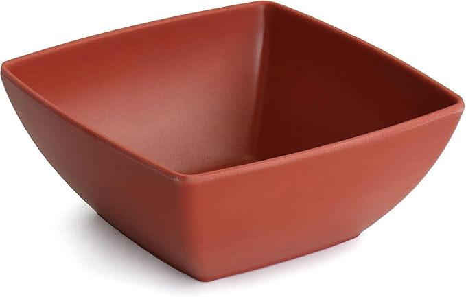 12-Piece Square Melamine Dinnerware Set – Durable Lightweight Outdoor Plates and Bowls Raised Edge Design Dishwasher Safe Tableware for Casual Indoor &amp Outdoor Dining – Gray Orange Green (Oran