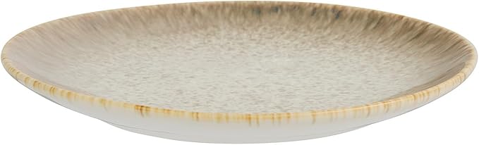 Yellowstone 4-Piece Rainwater Salad Plate Set – Durable Stoneware Plates with Reactive Glaze Finish 8.25-Inch Diameter Microwave Dishwasher &amp Oven Safe – Rustic Modern Everyday Dinnerware