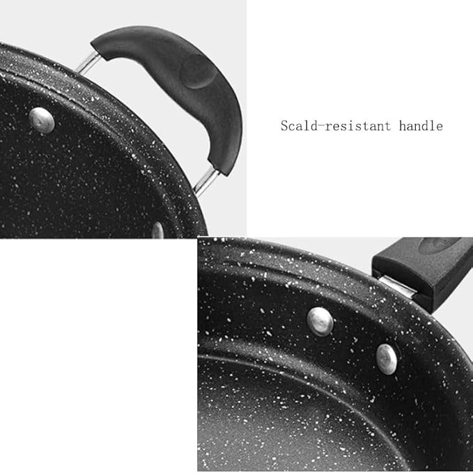 Easy to clean Medical Stone Coated Non Stick Cookware Set Three Piece Kitchen Pot Kitchen
