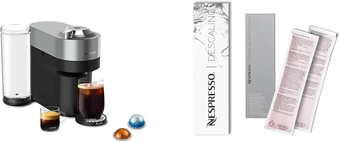 Nespresso Vertuo Pop+ Deluxe Coffee and Espresso Maker by Breville Titan Descaling Kit