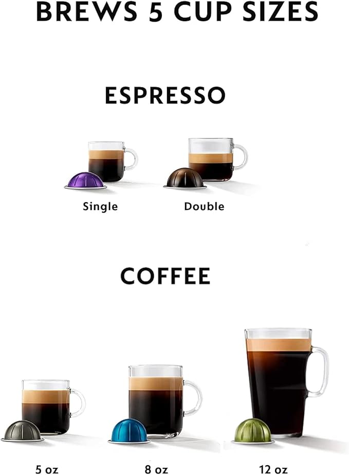 Nespresso Vertuo Pop+ Deluxe Coffee and Espresso Maker by De'Longhi Silver Descaling Kit