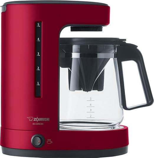 Zojirushi EC-DAC50RA ZUTTO Coffee Maker 5 Cups Red PFAS-free