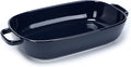 6 Quart Large Rectangular Baking Dish 16x11 Inches Ceramic Baking Pan Casserole Dish for CookingKitchen and Daily Use Safe for Oven Microwave Refrigerator Disinfection Cabinet and DishwasherBlue