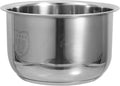 UPKOCH Rice Cooker Inner Pot Replacement 2L Stainless Steel Cooker Liner with Measurement Scale Multi-Purpose Cooking Pot for Kitchen Use