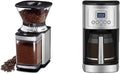 Cuisinart DBM-8 Supreme Grind Automatic Burr Mill Stainless Steel &amp DCC-3200P1 Perfectemp Coffee Maker 14 Cup Progammable with Glass Carafe Stainless Steel