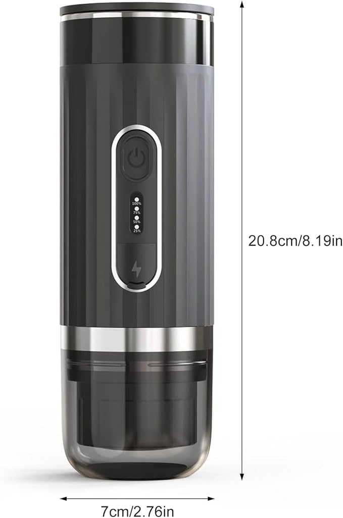 TARSHYRY Portable Electric Espresso Machine Portable Coffee Maker for Travel Camping Coffee Machine Electric Self Heating With USB C for RV Outdoor Office
