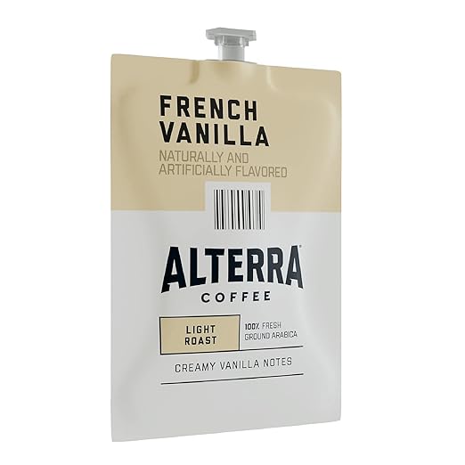 Alterra MDKA183 French Vanilla Flavored Coffee 100 / Carton