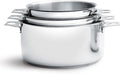 Twisty Set of Three Pans Without Handle 24.99 x 23.19 x 16 cm Silver