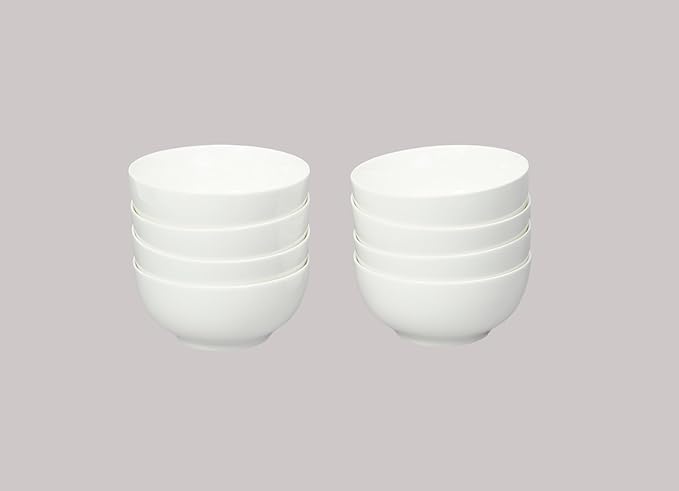Bone China Rim Shape Elegance White 40pc Dinnerware Set