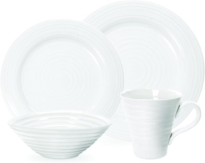 Portmeirion Sophie Conran White 4 Piece Placesetting