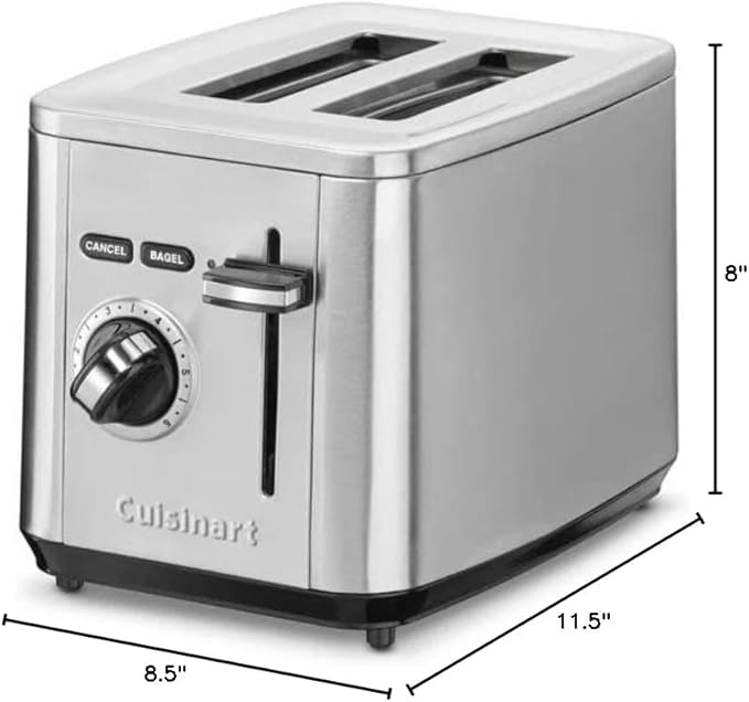 Cuisinart CPT-12WMFR 2 Slice Stainless Toaster WM - Certified Refurbished