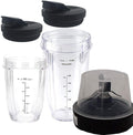 Blade with 18Oz 24Oz Cup and Spout Lid for 1200W -IQ Blender7 Fins Parts