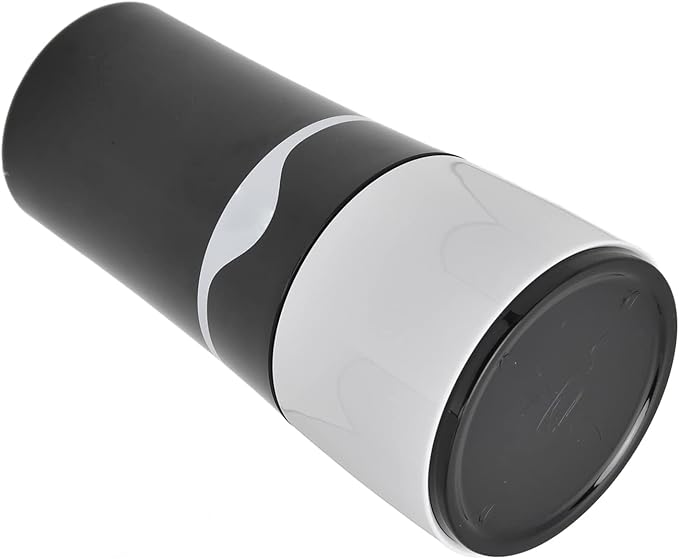 450ml Portable Drip Coffee Travel Mug Side Leakage Proof Sharing Cup Lid Drip Coffee Machine with 3 Capsules for K Cup Capsules (Black White)