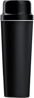 Fdit 650ML Portable Blender Black Cordless Rechargeable Insulated Juicer Cup with 21000rpm Stainless Steel Blades for Kitchen Gym Office Travel