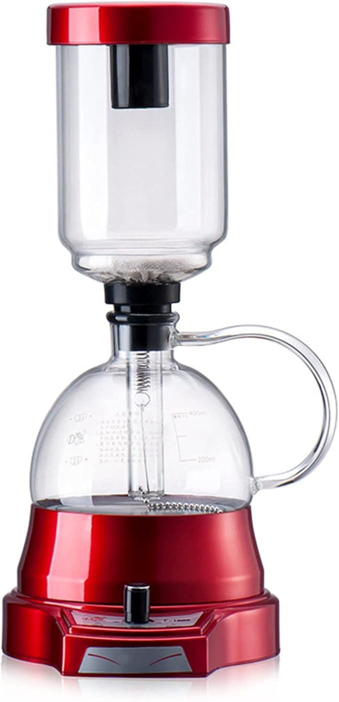 Electric Coffee Maker Pot Coffee Machine Glass Brewed Coffee Pot Household Manual Knob Controllable Temperature Teapot European Style