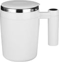 Self Stirring Coffee Mug USB Self Stirring Mug Coffee Cup Rechargeable Automatic Stirring Cup Stainless Steel Cup Coffee Milk Mixer Stir CupElectric Stirring Cup(WHITE)