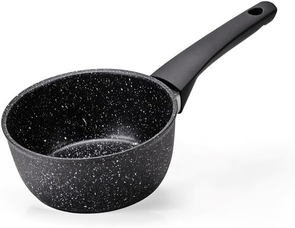 Moneta Magnolia Stone Black 5-Piece Cookware Set Also for Induction
