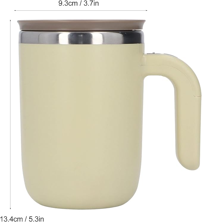 Magnetic Self Stirring Mug 304 Stainless Steel Electric with Wide Mouth for Protein Shakes Coffee Tea Milk