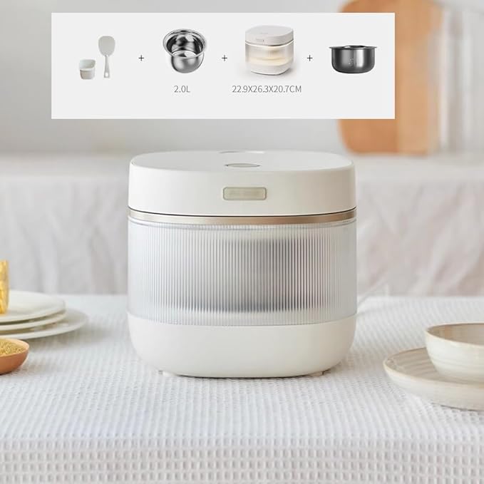 1-3 Person Non-Stick Electric Rice Cooker - 0 Coating Intelligent Porridge Pot &amp Rice Maker