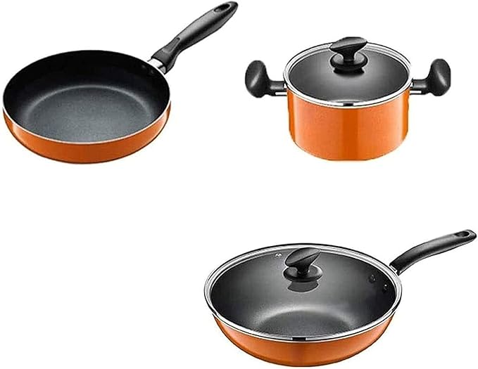 Non-Stick Pot and Pan SetKitchen Cookware SetWoks and Saucepan Pots and Pans SetAluminum Alloy Variety Pack