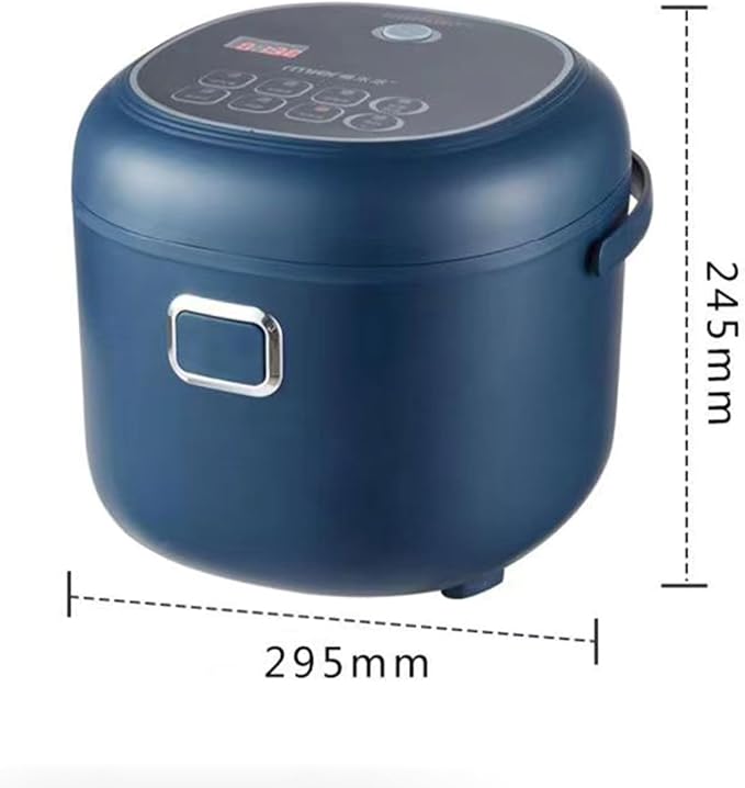 Car Rice Cooker 12V/24V/110V/220V Electric Rice Cooker 2-5 People 24 Hours Intelligent Reservation 8 Cooking Modes Non Stick Inner Pot