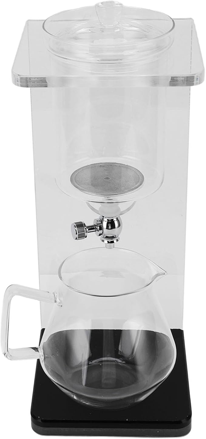 Generic Cold Brew Dripper Portable Glass Green Tea Drip Tower Cold Drip Coffee Maker Teapot Water Separation Enchanti Infuser Pot for Home Office