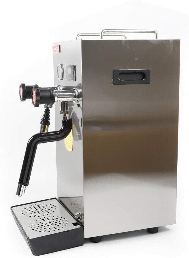 Commercial Milk Foaming Machine Bar Espresso Machine Automatic Milk Steamer Electric Coffee Foaming Machine 8l Professional Double Hole Pump Embossed Coffee Milk Foaming Machine