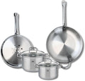 ELO 9508950 Cookware Set 4 Pieces 2 Frying Pans 28 and 32 cm and 2 Saucepans 16 and 20 cm Elo Profi Citrine Stainless Steel Induction
