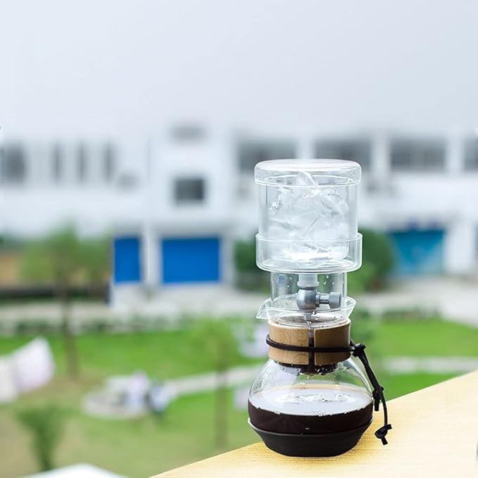Beverage Equipment Small Cold Brew Coffee Maker Coffee Maker in Glass with Stainless Steel Adjustable Dripper Siphon Coffee Maker with scale Siphon Coffee Maker