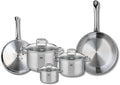ELO 9503350 Cookware Set 5 Pieces 2 Frying Pans 24 and 28 cm and 3 Saucepans 12 16 and 20 cm Elo Profi Citrine Stainless Steel Induction