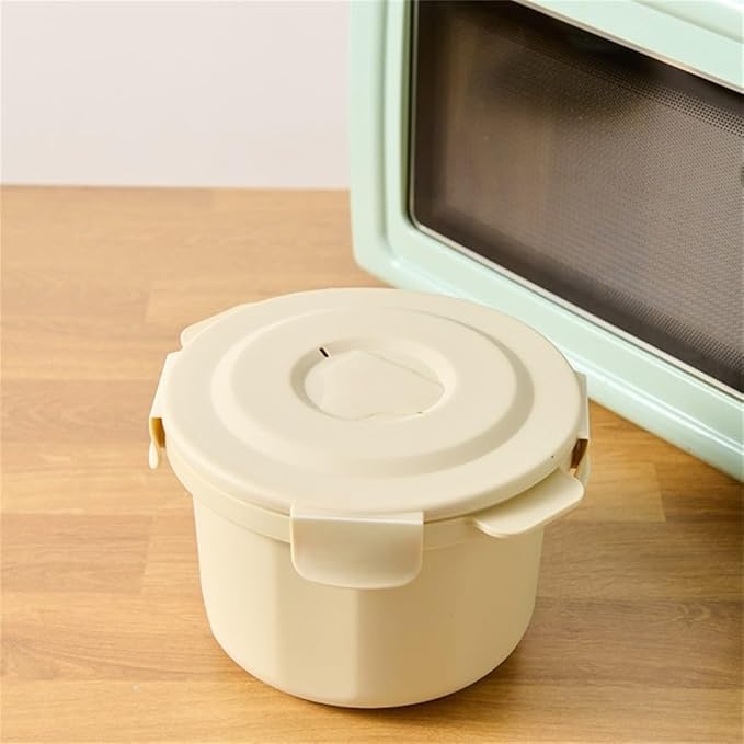 Microwave Rice Cooker And Steamer Pot With Steam Circulation For Even Cooking Of Rice Pasta And Vegetables Portable Design For Travel And Easy Maintenance