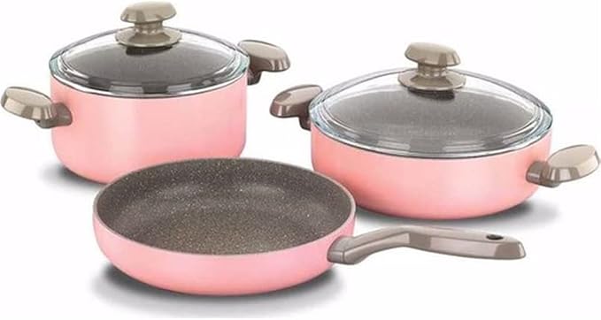 Cookware Cookware Set Kitchenware Saucepan Cooking Pot and Pan Set Non- St?ck Granite Stainless Steel Kitchen
