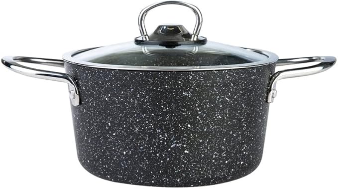 Cookware 7 Pcs/Set Cookware Set Saucepan Cooking Pot and Pan Set Non- Stck Stainless Steel Kitchen Tools (Color : C) (B)