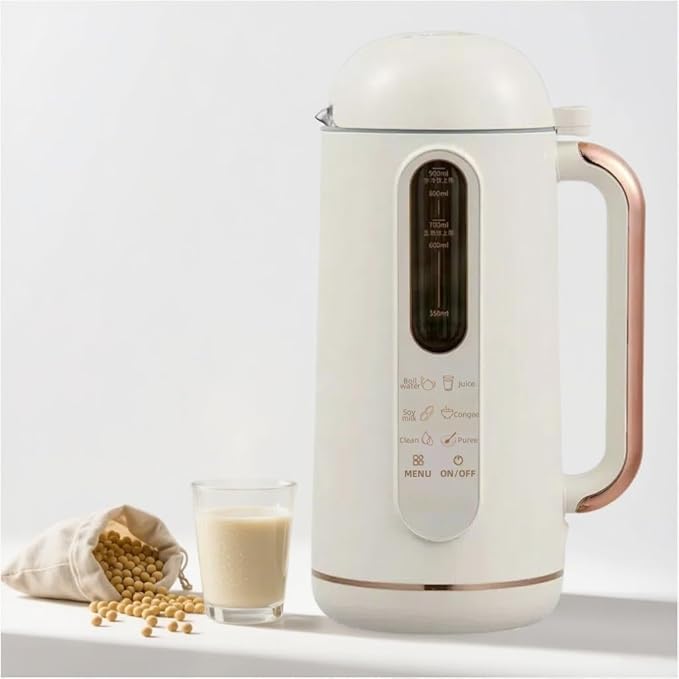 Automatic Nut Milk Maker Machine &amp Almond Milk MakerSelf-Cleaning Multifunctional SoyOatCoconut MilkOat MilkJuice &amp Porridge MakerDelay Start&amp12H Keep Warm/Boil Water/Low-Noise
