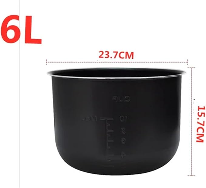 1.6/3/4/5/6L Electric Pressure Cooker LinerCompatible for Midea(23.7x15.7cm)