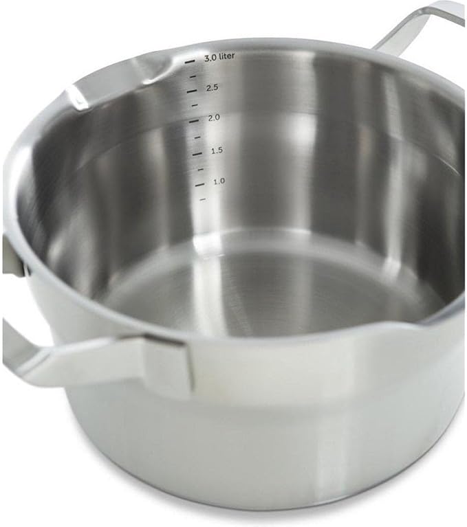 BK Cookware B4431.004 BK Premium+ 4-Piece Saucepan Set (18/10 Stainless Steel Glass)