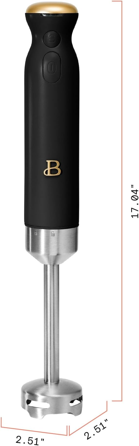 Cordless Immersion Blender 5-in-1 Set | Rechargeable Hand Blender with Chopper Whisk &amp Measuring Cup | 6 Variable Speeds | Stainless Steel Blades | BPA-Free | Stick Blender