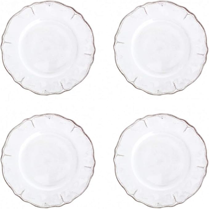 Le Cadeaux Rustica Antique White Melamine 12-Piece Dinnerware Set