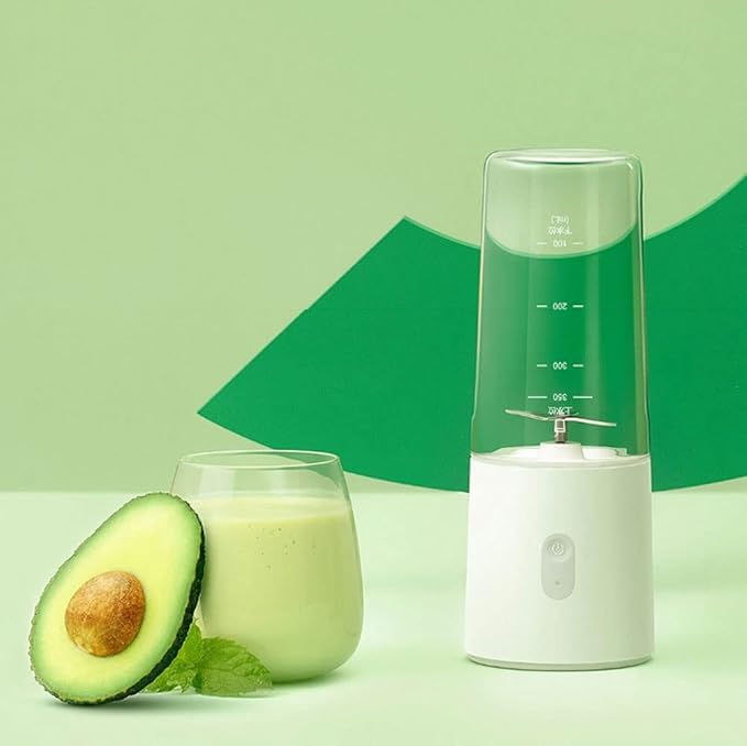 Powerful Portable Blender for Shakes and Smoothies 350ml Personal Size Blender with USB Rechargeable Fruit Veggie Juicer Mini Portable Blender Cup for Travel Sports Kitchen