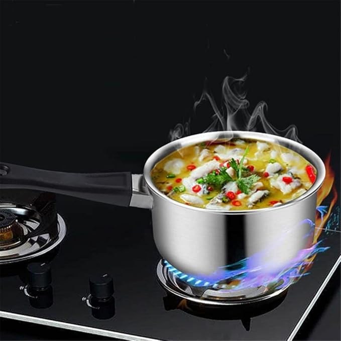 6PCS Stainless Steel Cooking Pot&amp Pan Sets Cookware Set Kitchen Induction Saucepan Casserole Pan Glass Lid Pans