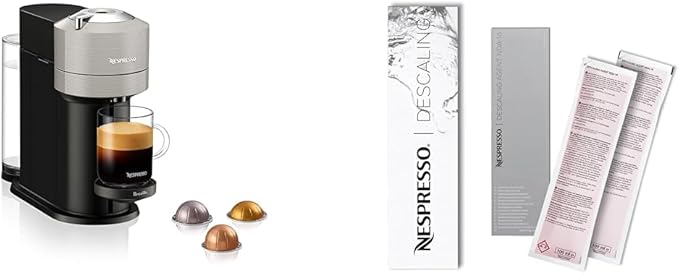 Nespresso Vertuo Next Coffee and Espresso Maker by Breville Light Grey Descaling Kit