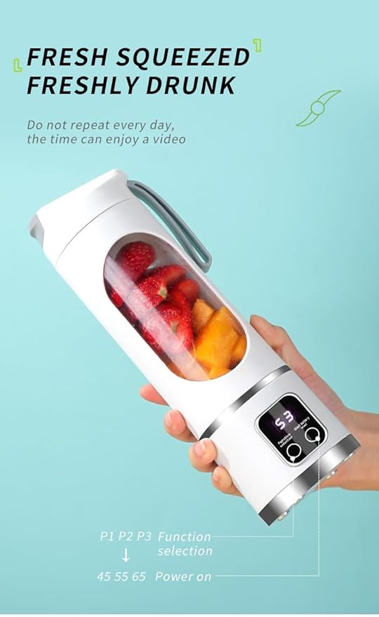 Digital Multimode Juicer Blender15 Oz Capacity With 12 Stainless Steel Blades3 Speed AdjustableLeak Proof Design For Home Travel Office Portable Clean Electric Juice Cup (Green)
