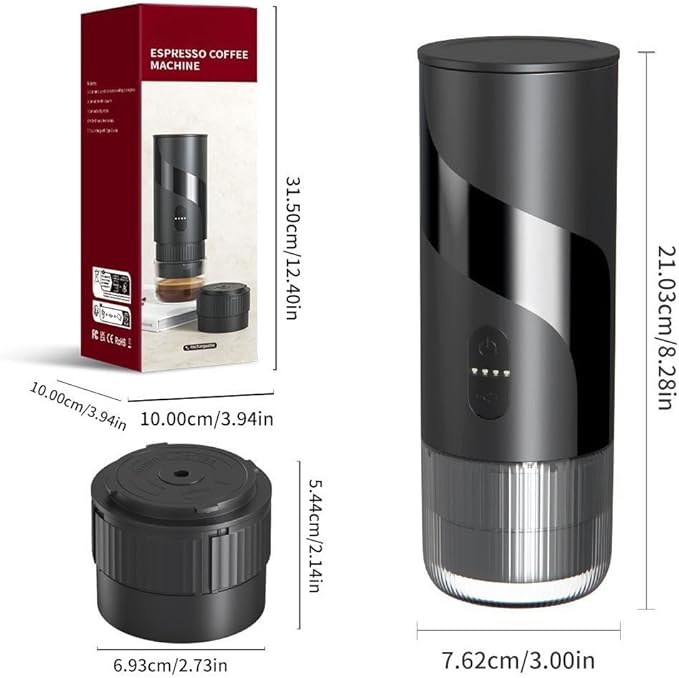 Portable Coffee Maker Home Office Automatic Capsule Extraction Travel Camping Gifts (Coffee machine/2S/Automatic extraction/)