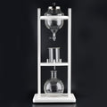 Ice Drip Coffee Maker 1.25L/42.27oz Large Capacity Cold Brew Coffee Maker with Slow Drip Technology Wood Frame and Glass Pot for Home &amp Office Makes 10-12 Cups