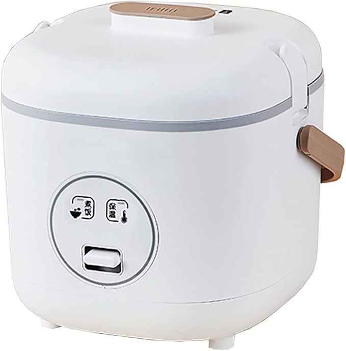Mini Rice Cooker Non-Stick Inner Pot Intelligent Insulation Make Rice &amp Steam Healthy Food &amp Vegetables for 1-2 People (B) (B)