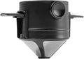 Electric Coffee Maker Portable Mini Coffee Machine 304 Stainless Steel Hand Rushing Coffee Pot for Travel Car Home(Coffee Dripper)