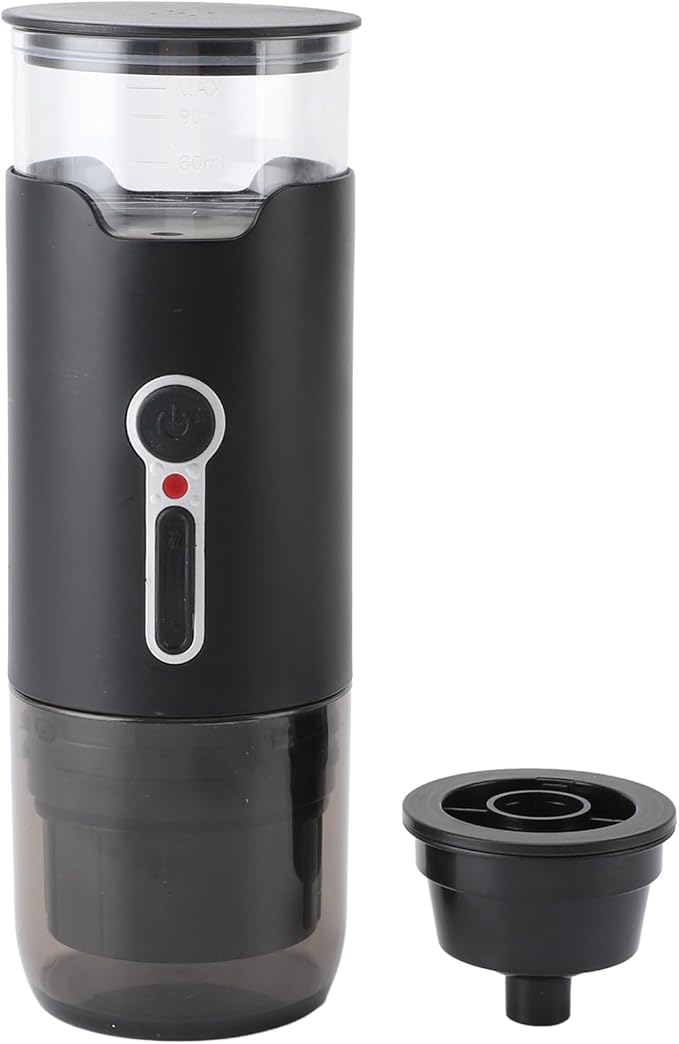 Haofy Portable Rechargeable Mini Coffee Maker 15 Bar Pressure Electric USB Coffee Machine Lithium Battery 1500mAh Capsule Coffee Flavor Variety (American heating)